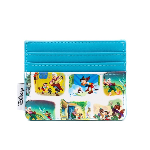 NWT Loungefly Disney’s Pinocchio Golden Book AOP card wallet - Picture 1 of 4